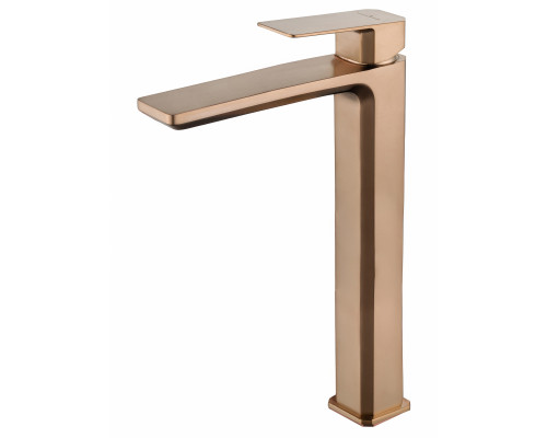 Смеситель для раковины высокий WONZON & WOGHAND DIAMOND, Брашированное розовое золото (WW-88239011-BRG)