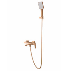 Смеситель для ванны с душем WONZON & WOGHAND DIAMOND, Брашированное розовое золото (WW-88639011-BRG)