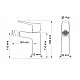 Смеситель для биде WONZON & WOGHAND FLEX, Хром (WW- 88016072-CR)