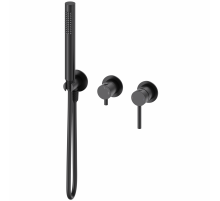 Смеситель для душевой системы встраиваемый WONZON & WOGHAND, Черный матовый (WW-838017-MB)