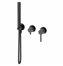 Смеситель для душевой системы встраиваемый WONZON & WOGHAND, Черный матовый (WW-838017-MB)