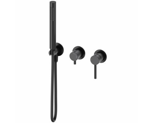 Смеситель для душевой системы встраиваемый WONZON & WOGHAND, Черный матовый (WW-838017-MB)