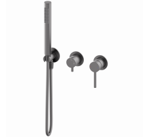 Смеситель для душевой системы встраиваемый WONZON & WOGHAND, Темный графит (WW-838017-BGM)