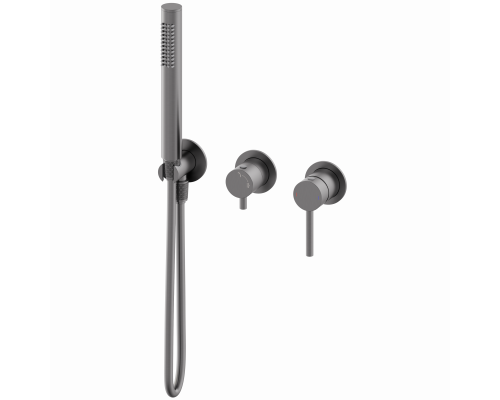 Смеситель для душевой системы встраиваемый WONZON & WOGHAND, Темный графит (WW-838017-BGM)