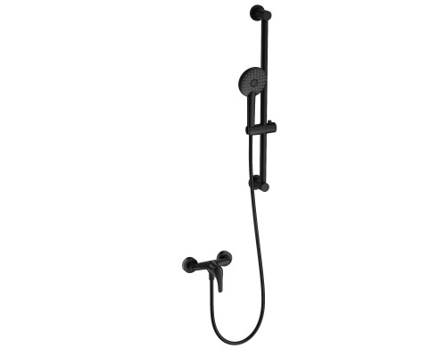 Заказать Смеситель для душа с гарнитуром WONZON & WOGHAND, Черный матовый (WW-4570-MB) в магазине сантехники Santeh-Crystal.ru