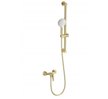 Смеситель для душа с гарнитуром WONZON & WOGHAND, Брашированное золото (WW-4570-BG)