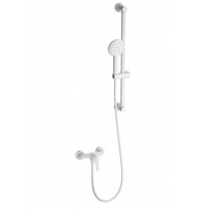 Смеситель для душа с гарнитуром WONZON & WOGHAND, Белый матовый (WW-4570-MW)