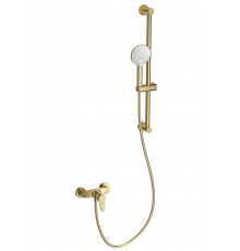 Смеситель для душа с гарнитуром WONZON & WOGHAND, Брашированное золото (WW-AE3103-BG)