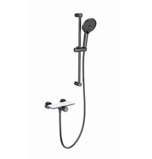 Смеситель для душа с гарнитуром WONZON & WOGHAND, Темный графит (WW-B2052-A-BGG)