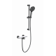 Смеситель для душа с гарнитуром WONZON & WOGHAND, Темный графит (WW-B2052-A-BGG)