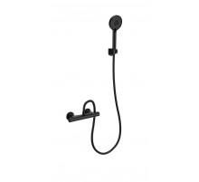 Смеситель для душа с термостатом WONZON & WOGHAND, Черный матовый (WW-B1005-A-MB)