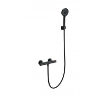 Смеситель для душа с термостатом WONZON & WOGHAND, Черный матовый (WW-B2005-A-MB)