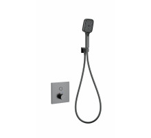 Смеситель для душа с термостатом встраиваемый WONZON & WOGHAND, Темный графит (WW-D1017-B-BGG)