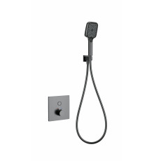Смеситель для душа с термостатом встраиваемый WONZON & WOGHAND, Темный графит (WW-D1017-B-BGG)