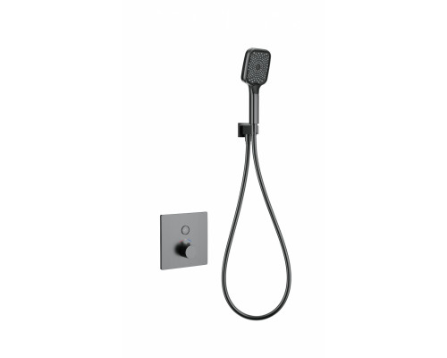Приобрести Смеситель для душа с термостатом встраиваемый WONZON & WOGHAND, Темный графит (WW-D1017-B-BGG) в магазине сантехники Santeh-Crystal.ru