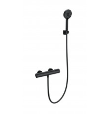 Смеситель для душа с термостатом WONZON & WOGHAND, Черный матовый (WW-A2006-A-MB)