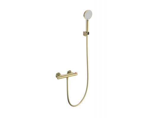 Заказать Смеситель для душа с термостатом WONZON & WOGHAND, Брашированное золото (WW-B2005-A-BG) в магазине сантехники Santeh-Crystal.ru