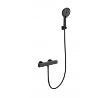 Смеситель для душа с термостатом WONZON & WOGHAND, Черный матовый (WW-B2016-A-MB)