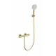 Приобрести Смеситель для душа с термостатом WONZON & WOGHAND, Брашированное золото (WW-B3013-A-BG) в магазине сантехники Santeh-Crystal.ru