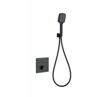 Смеситель для душа с термостатом встраиваемый WONZON & WOGHAND, Черный матовый (WW-D1017-B-MB)