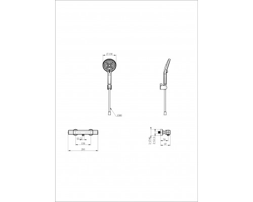 Заказать Смеситель для душа с термостатом WONZON & WOGHAND, Хром (WW-B2016-A-CR) в магазине сантехники Santeh-Crystal.ru