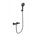 Смеситель для душа с термостатом WONZON & WOGHAND, Черный матовый (WW-B2003-A-MB)
