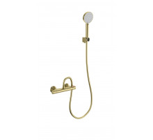 Смеситель для душа с термостатом WONZON & WOGHAND, Брашированное золото (WW-B1005-A-BG)