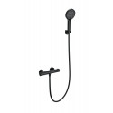 Смеситель для душа с термостатом WONZON & WOGHAND, Черный матовый (WW-B2012-A-MB)