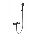 Смеситель для душа с термостатом WONZON & WOGHAND, Черный матовый (WW-B2029-A-MB)