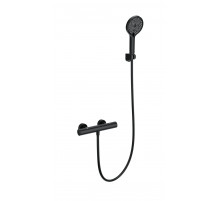Смеситель для душа с термостатом WONZON & WOGHAND, Черный матовый (WW-B3013-A-MB)