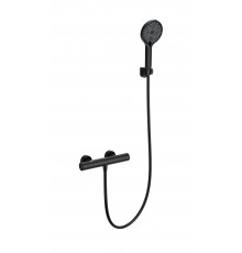 Смеситель для душа с термостатом WONZON & WOGHAND, Черный матовый (WW-B3013-A-MB)