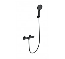 Смеситель для душа с термостатом WONZON & WOGHAND, Черный матовый (WW-B2065-A-MB)