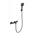 Смеситель для душа с термостатом WONZON & WOGHAND, Черный матовый (WW-B2057-A-MB)