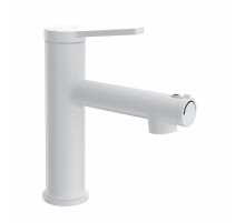 Смеситель для раковины с функцией полоскания WONZON & WOGHAND, Белый матовый (WW-H1017-MW)