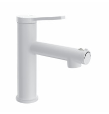 Смеситель для раковины с функцией полоскания WONZON & WOGHAND, Белый матовый (WW-H1017-MW)