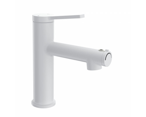 Заказать Смеситель для раковины с функцией полоскания WONZON & WOGHAND, Белый матовый (WW-H1017-MW) в магазине сантехники Santeh-Crystal.ru