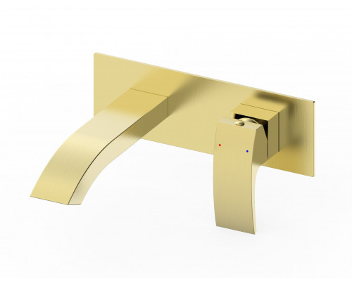 Купить Смеситель для раковины встраиваемый WONZON & WOGHAND, Брашированное золото (WW-88869009-BG) в магазине сантехники Santeh-Crystal.ru