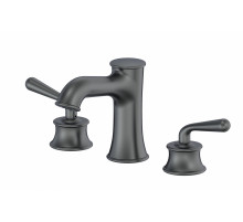 Смеситель для раковины на 3 отверстия WONZON & WOGHAND, Темный графит (WW-88159008-BGM)