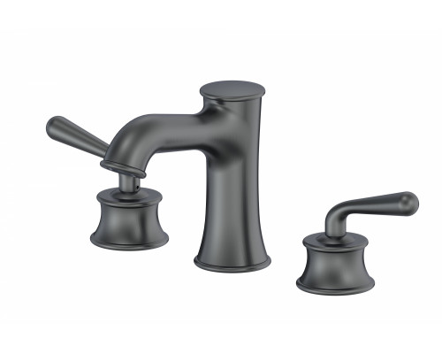 Купить Смеситель для раковины на 3 отверстия WONZON & WOGHAND, Темный графит (WW-88159008-BGM) в магазине сантехники Santeh-Crystal.ru