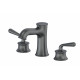 Купить Смеситель для раковины на 3 отверстия WONZON & WOGHAND, Темный графит (WW-88159008-BGM) в магазине сантехники Santeh-Crystal.ru