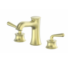 Смеситель для раковины на 3 отверстия WONZON & WOGHAND, Брашированное золото (WW-88159008-BG)