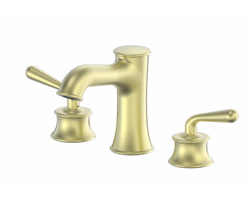 Приобрести Смеситель для раковины на 3 отверстия WONZON & WOGHAND, Брашированное золото (WW-88159008-BG) в магазине сантехники Santeh-Crystal.ru