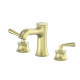 Приобрести Смеситель для раковины на 3 отверстия WONZON & WOGHAND, Брашированное золото (WW-88159008-BG) в магазине сантехники Santeh-Crystal.ru