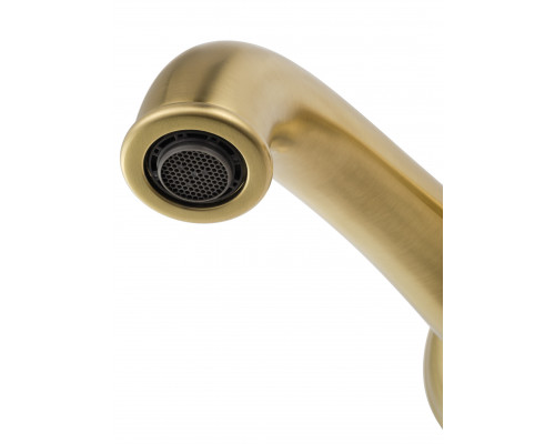 Смеситель для раковины встраиваемый WONZON & WOGHAND STEAM, Брашированное золото (WW-88869008- BG)