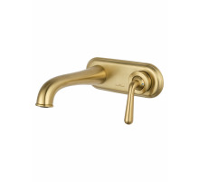 Смеситель для раковины встраиваемый WONZON & WOGHAND STEAM, Брашированное золото (WW-88869008- BG)