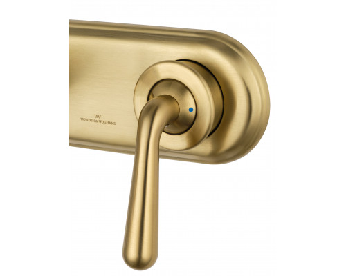 Смеситель для раковины встраиваемый WONZON & WOGHAND STEAM, Брашированное золото (WW-88869008- BG)