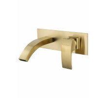 Смеситель для раковины встраиваемый WONZON & WOGHAND FIT, Брашированное золото (WW-88869009- BG)