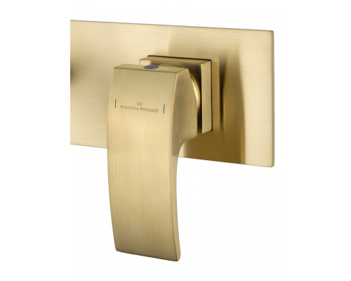 Смеситель для раковины встраиваемый WONZON & WOGHAND FIT, Брашированное золото (WW-88869009- BG)