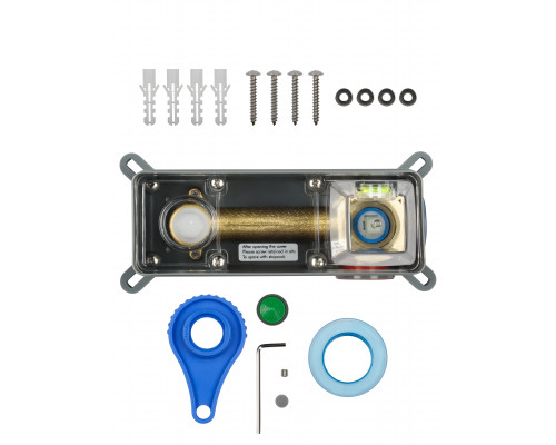 Смеситель для раковины встраиваемый WONZON & WOGHAND FRAME, Брашированное золото (WW-88869010- BG)