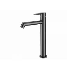 Смеситель для раковины высокий WONZON & WOGHAND, Темный графит (WW-H1064-BGG)